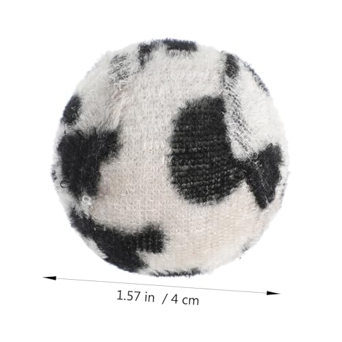 VANZACK 5 Stück Katzenspielzeug Leopard Tennisbälle Lustige Spielbälle für Katzen und Kätzchen Kratzschutz Natürliche Instinkte Fördernd Interaktives für Katzen Jeden von VANZACK