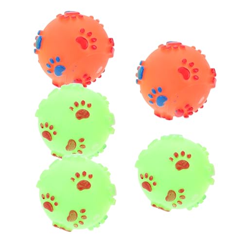 VANZACK 5 Stück Klingende Haustierspielzeugball Hund lustig quietschend Form Hündchen Welpe Sound- für Haustiere Haustier Pet-Ball- Zufällige Farbe VANZACK 5 Stück Klingende Haustierspielzeugball Hund lustig quietschend Form Hündchen Welpe Sound- für Haustiere Haustier Pet-Ball- Zufällige Farbe von VANZACK