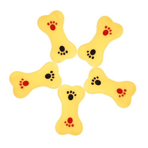 VANZACK 5 Stück in Knochenform für kinderspielzeug Soundspielzeug für Welpen Kauen für Hunde mit künstlichen Knochen -Badespielzeug Vinyl von VANZACK