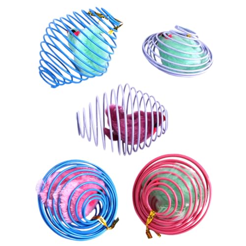 VANZACK 5stücke Katzenspielzeug Teiliges Interaktives Spielzeug Für Katzen Plüschmaus-Design Fördert Spieltrieb Und Bewegung Für Katzen Und Kätzchen Zufällige Farben VANZACK 5stücke Katzenspielzeug Teiliges Interaktives Spielzeug Für Katzen Plüschmaus-Design Fördert Spieltrieb Und Bewegung Für Katzen Und Kätzchen Zufällige Farben von VANZACK