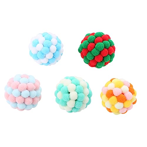 VANZACK 5stücke Bunte Katzen-spielbälle Plüsch Kratzspielzeug Für Katzen Zufälligen Farben Für Unterhaltung Und Beschäftigung Von Haustieren VANZACK 5stücke Bunte Katzen-spielbälle Plüsch Kratzspielzeug Für Katzen Zufälligen Farben Für Unterhaltung Und Beschäftigung Von Haustieren von VANZACK