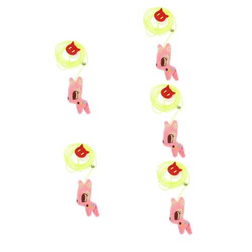 VANZACK 5stücke Retractable Katzenspielzeug Mit Katzenminze Verstellbares Interaktives Spielzeug Für Kätzchen Lustiges Cartoon-Design Und VANZACK 5stücke Retractable Katzenspielzeug Mit Katzenminze Verstellbares Interaktives Spielzeug Für Kätzchen Lustiges Cartoon-Design Und von VANZACK