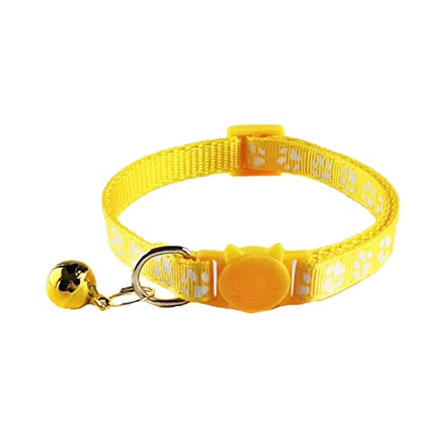 VANZACK 5Stücke Katzenhalsband mit Glocke Verstellbarer Modekragen für Katzen und Kätzchen Haustierzubehör Gelb Himmelblau und Hellgrün VANZACK 5Stücke Katzenhalsband mit Glocke Verstellbarer Modekragen für Katzen und Kätzchen Haustierzubehör Gelb Himmelblau und Hellgrün von VANZACK