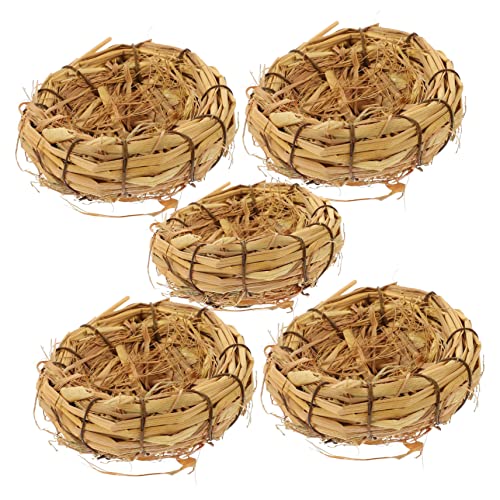 VANZACK Ostern Vogel Nest Gras Ornament 5 Stücke Vintage Vogel Für Garten Party von VANZACK