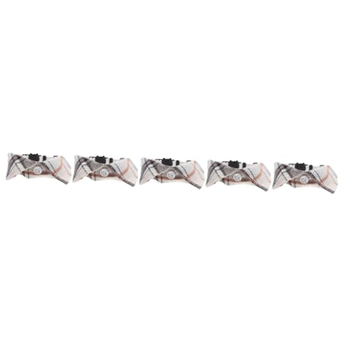 VANZACK 5St verstellbares Katzenhalsband Kitten Halsband sicherheitshalsband Katze Katzenhalsbänder Katzenhalsband mit Anhänger eine Halskette weiße Fliege Katzen-Dekor von VANZACK