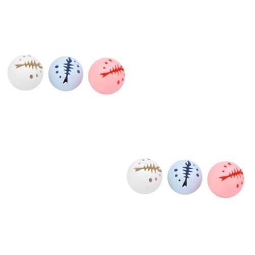 VANZACK 6stücke Glühendes Katzenspielzeug Teiliges Katzenminze Ball Mit Glocken Und Leuchtball Für Geistige Und Körperliche Stimulation Zum Spielen Und Verhindern Von Kratzern von VANZACK