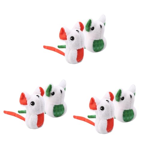 VANZACK 6 STK Katze Plüschmaus Spielzeug Plüsch-backenzahn-Spielzeug Kratzspielzeug Für Katzen Beißspielzeug Für Welpen Kätzchenspielzeug Plüschtiere Spielzeuge Haustierzubehör Katzenminze VANZACK 6 STK Katze Plüschmaus Spielzeug Plüsch-backenzahn-Spielzeug Kratzspielzeug Für Katzen Beißspielzeug Für Welpen Kätzchenspielzeug Plüschtiere Spielzeuge Haustierzubehör Katzenminze von VANZACK