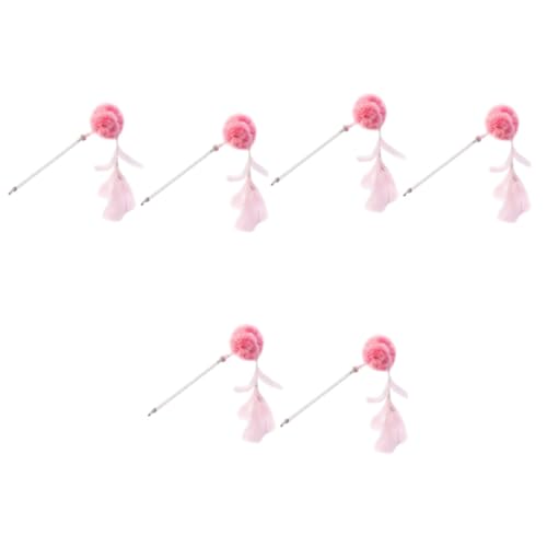 VANZACK 6 STK Katzen-Teaser Würmer Teaser Kätzchen Spielzeug interaktives Spielzeug federstange Haustier Spielzeuge Katzenspielzeug Kätzchen Teaser Zauberstab gefiederte Katze Bommel Rosa VANZACK 6 STK Katzen-Teaser Würmer Teaser Kätzchen Spielzeug interaktives Spielzeug federstange Haustier Spielzeuge Katzenspielzeug Kätzchen Teaser Zauberstab gefiederte Katze Bommel Rosa von VANZACK