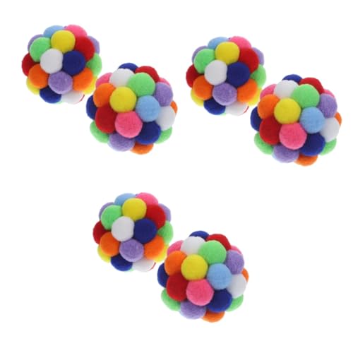 VANZACK 6stücke Interaktives Katzenspielzeug Plüschbälle Für Katzen Farbige Indoor Spielbälle Mit Glocken Fördert Bewegung Interaktion Für Kätzchen Leicht Und Langlebig VANZACK 6stücke Interaktives Katzenspielzeug Plüschbälle Für Katzen Farbige Indoor Spielbälle Mit Glocken Fördert Bewegung Interaktion Für Kätzchen Leicht Und Langlebig von VANZACK