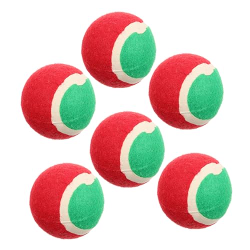 VANZACK 6 Stück Weihnachts Tennisbälle für Wurfspielzeug für Kleine und Mittlere Kauspielzeug Bewegung im Freien Leuchtende für Einfachen Auffindbarkeit VANZACK 6 Stück Weihnachts Tennisbälle für Wurfspielzeug für Kleine und Mittlere Kauspielzeug Bewegung im Freien Leuchtende für Einfachen Auffindbarkeit von VANZACK
