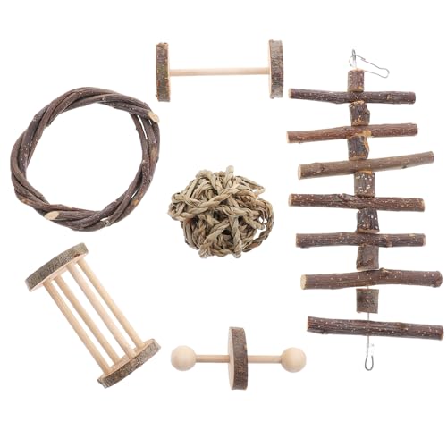 VANZACK 6stücke Kauspielzeug Für Kleintiere Beißen Spielzeug Für Hamster Kaninchen Chinchilla Zähnepflege Spielzeug Für Kleine Haustiere von VANZACK