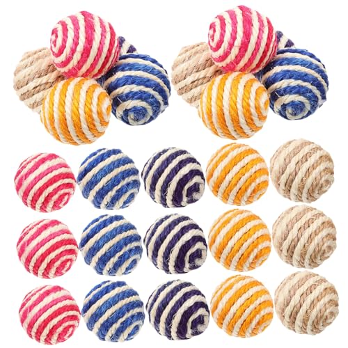 VANZACK 2sets Interaktives Katzenspielzeug Kauen Sisal Seil Haustier Scratcher Spielzeug Für Katzen Spielzeug Liefert 35 Stücke * 2 VANZACK 2sets Interaktives Katzenspielzeug Kauen Sisal Seil Haustier Scratcher Spielzeug Für Katzen Spielzeug Liefert 35 Stücke * 2 von VANZACK