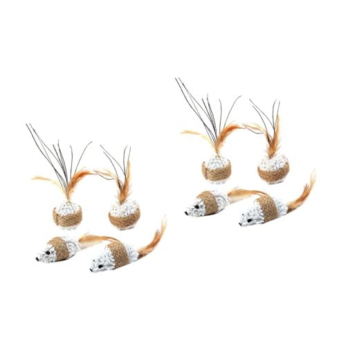 VANZACK 8stücke Teiliges Plüsch-mäuse-spielzeugset Für Katzen Lustige Katzenspielzeuge Mit Interaktiven Bällen Mäuse Bälle Fördert Spieltrieb Und Schützt Möbel VANZACK 8stücke Teiliges Plüsch-mäuse-spielzeugset Für Katzen Lustige Katzenspielzeuge Mit Interaktiven Bällen Mäuse Bälle Fördert Spieltrieb Und Schützt Möbel von VANZACK