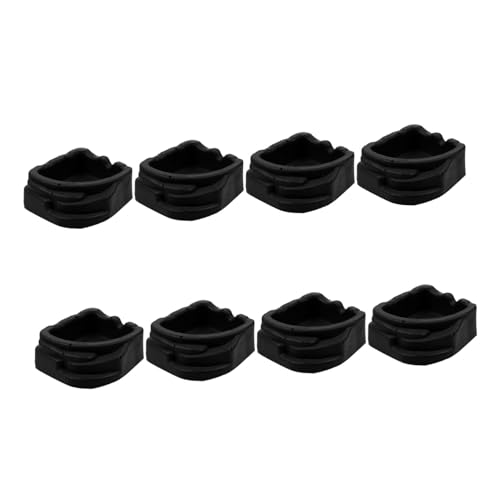 VANZACK 8 Stück Haustier Vogeltränke naturvibes naturevibes Spider Water Basin Zubehör für Terrarien Wasser Luft waschbecken Futterzubehör für Reptilien Gericht Harz Dark Grey von VANZACK
