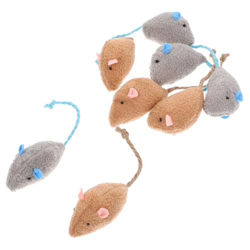 VANZACK 8 Stück Plüschsimulierte Cat Treat Toy Gefälschte Mäuse Katzenspielzeug Mäuse Katzenminze Für Katzen Mausspielzeug Zum Aufziehen Katzenschlafspielzeug Katzenvogelspielzeug VANZACK 8 Stück Plüschsimulierte Cat Treat Toy Gefälschte Mäuse Katzenspielzeug Mäuse Katzenminze Für Katzen Mausspielzeug Zum Aufziehen Katzenschlafspielzeug Katzenvogelspielzeug von VANZACK