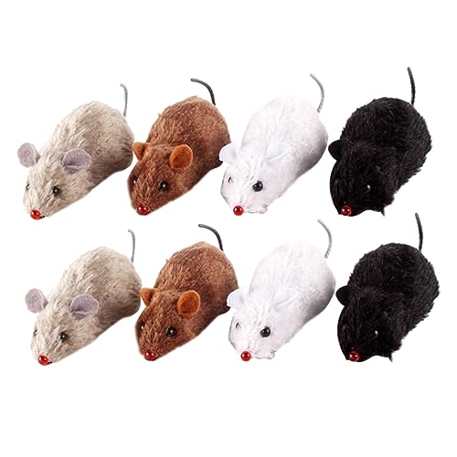 VANZACK 8stücke Katzenspielzeug Realistische Wind-up Mäuse Aus Plüsch Scherzspielzeug Für Katzen Farben Zufällig Fördert Spieltrieb Und Beschäftigung Für Katzenfreunde VANZACK 8stücke Katzenspielzeug Realistische Wind-up Mäuse Aus Plüsch Scherzspielzeug Für Katzen Farben Zufällig Fördert Spieltrieb Und Beschäftigung Für Katzenfreunde von VANZACK