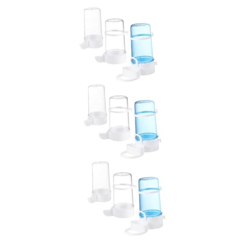 VANZACK 9 STK Automatischer Trinkbrunnen Kaninchen-wasserflasche Conure-lebensmittelbehälter Automatischer Vogel Vogelwasserspender Für Käfig Wasserfontäne Wasserzufuhr Plastik Papagei von VANZACK