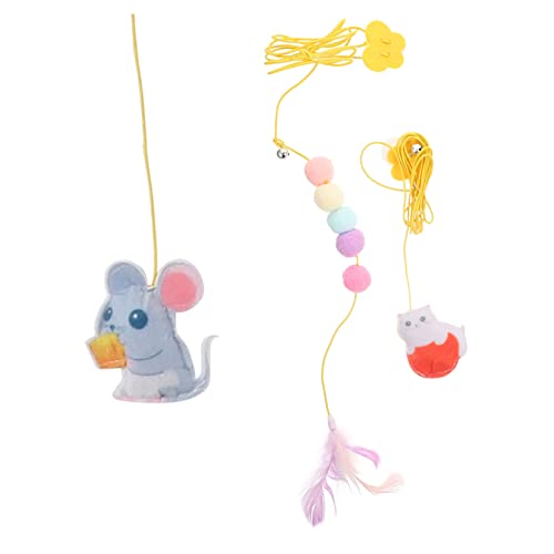 VANZACK 3sets Katzenspielzeug Mäuse Kätzchenspielzeug Necken Behänge Plüsch Interaktives Schaukelspielzeug Für Haustiere 3pcs*3 VANZACK 3sets Katzenspielzeug Mäuse Kätzchenspielzeug Necken Behänge Plüsch Interaktives Schaukelspielzeug Für Haustiere 3pcs*3 von VANZACK