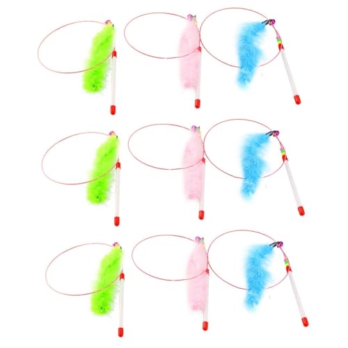 VANZACK 9 STK Spielzeug zum Necken von Katzen Katzenspielzeug Kätzchen Spielzeug Streichelstöcke für Haustiere Angelrute für Katzen Angeln Spielzeuge Stahldraht Katzen-Teaser Lieferungen VANZACK 9 STK Spielzeug zum Necken von Katzen Katzenspielzeug Kätzchen Spielzeug Streichelstöcke für Haustiere Angelrute für Katzen Angeln Spielzeuge Stahldraht Katzen-Teaser Lieferungen von VANZACK