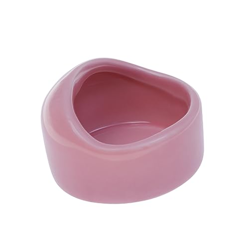VANZACK Anti-Kipp-Schüssel für Hamster Nagetier Futter Schale Hamster Keramikschale Hamster Trinknapf Kleiner Hamsterfutternapf Schüsseln Haustiernapf Lieferungen kleine Keramikschale Rosa von VANZACK