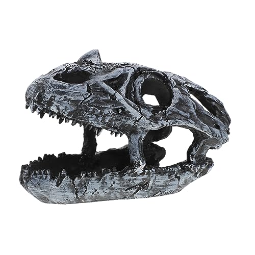 VANZACK Aquarium Dinosaurierschädel Dekoration Harz Unterwasser Handwerk Fisch Tank Versteck Ornament Aquariumverzierung Aquariumversteck VANZACK Aquarium Dinosaurierschädel Dekoration Harz Unterwasser Handwerk Fisch Tank Versteck Ornament Aquariumverzierung Aquariumversteck von VANZACK