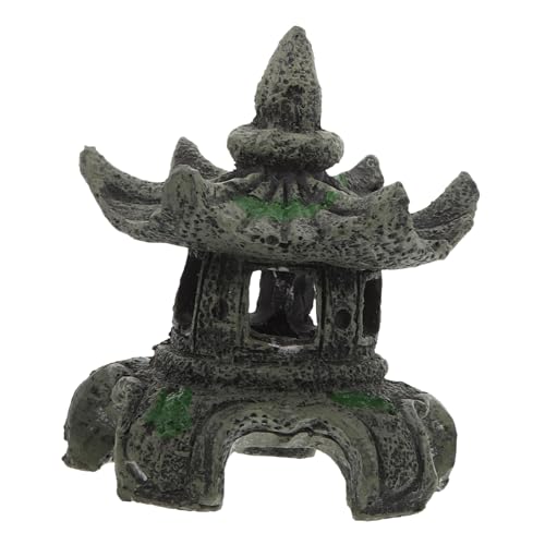 VANZACK Aquariumdekoration Aquarienständer Wasser- Luft Aquarienversteckfelsen Fisch Dekoration Aquarium-Harz-Statue Versorgung mit Aquarien Fischversteck Aquarienverzierung Harzornament von VANZACK