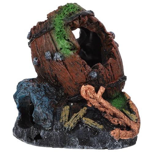 VANZACK Aquariumhöhle Fischtunnel Aquariumdekorationen Für Aquarien Aquarienfische Tank Panzer Zubehör Schiffswrack Im Aquarium Led Desktop-Aquarium-Ornament Aquarienversorgung Harz VANZACK Aquariumhöhle Fischtunnel Aquariumdekorationen Für Aquarien Aquarienfische Tank Panzer Zubehör Schiffswrack Im Aquarium Led Desktop-Aquarium-Ornament Aquarienversorgung Harz von VANZACK