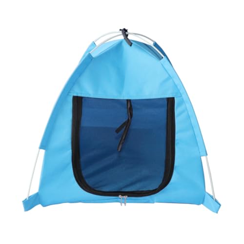 VANZACK Atmungsaktives Faltbares Outdoor Haustierzelt mit Moskitonetz Robustes Hundezelt für Sommer Leicht Zugängliches Haustierbett in Blau für Hunde und Katzen VANZACK Atmungsaktives Faltbares Outdoor Haustierzelt mit Moskitonetz Robustes Hundezelt für Sommer Leicht Zugängliches Haustierbett in Blau für Hunde und Katzen von VANZACK