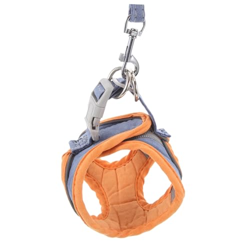 VANZACK Atmungsaktives Katzen Hundegeschirr mit Reflektierendem Weichem Mikrofaser Material Verstellbar mit Edelstahl Haken Geeignet für Kleine Haustiere Sichere Kontrolle Beim von VANZACK