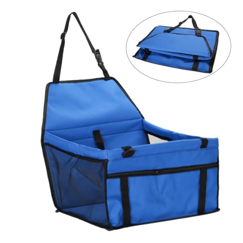 VANZACK Auto Hundetransporter Transportboxen für Haustiere Träger Autositz für Hunde Auto hundesitz Atmungsaktiv Hundeauto Center Hund Reisetasche Autotransporter Autotasche für Hunde Blue von VANZACK