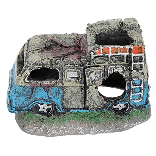 VANZACK Autowrack Dekoration Klein Fischtankdekor Versteck Aquarium Dekorationen Für Autoaquarien Ornament Fischhöhle Dekorationen Für Aquarien Fisch Tank Autowrack Blue Harz VANZACK Autowrack Dekoration Klein Fischtankdekor Versteck Aquarium Dekorationen Für Autoaquarien Ornament Fischhöhle Dekorationen Für Aquarien Fisch Tank Autowrack Blue Harz von VANZACK