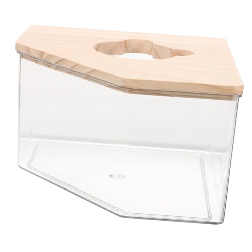 VANZACK Badezimmer Für Hamster Hamsterbad Wurf Badesand Transparent Hamster-Sand-badewanne Container Hamsterzubehör Sandkasten Klein Sandbecken Für Meerschweinchen Acryl von VANZACK