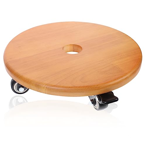 VANZACK Blumenroller mit Universalrädern Beweglicher Pflanzenständer für Innen und Außenbereiche Pflanzen Frost Wachstums von VANZACK