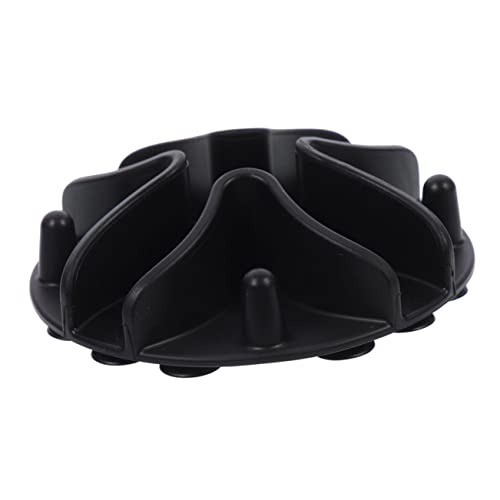 VANZACK Boden Hundenapf Langsames Einsetzen Futterspender Langsam Fressender Futtereinsatz Hundefutter Slow-Feeder-Einsatz Für Hunde Slow Feeder Hundenapf Welpe Schüsseln Kieselgel Black von VANZACK