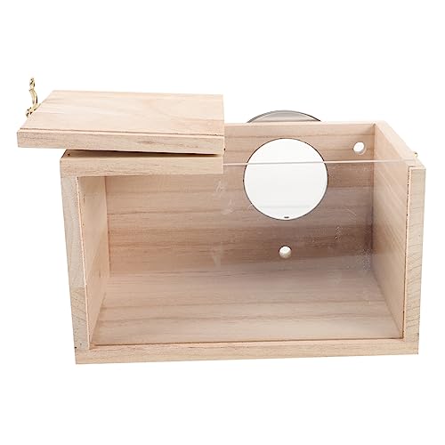VANZACK Box Holz Käfig Vogel Feeder Slot Acryl Im Freien Automatische von VANZACK