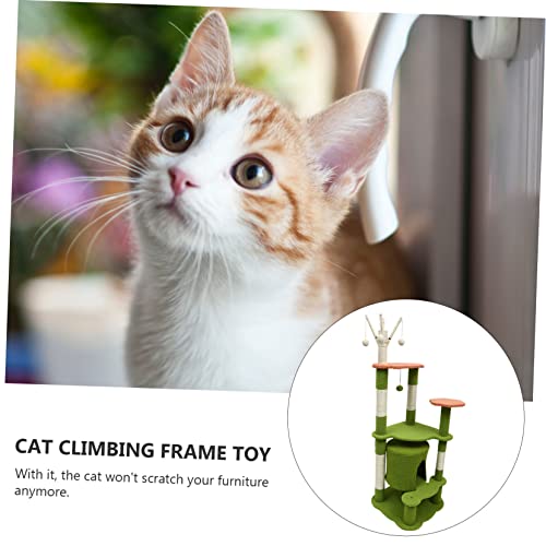 VANZACK Castle Shape Katzen Klettergerüst mit Kratzbrett Multifunktionales Katzenbett und Spielplatz Kratzfest Komfortabel für Drinnen Premium Katzen Climber und Schlafplatz VANZACK Castle Shape Katzen Klettergerüst mit Kratzbrett Multifunktionales Katzenbett und Spielplatz Kratzfest Komfortabel für Drinnen Premium Katzen Climber und Schlafplatz von VANZACK