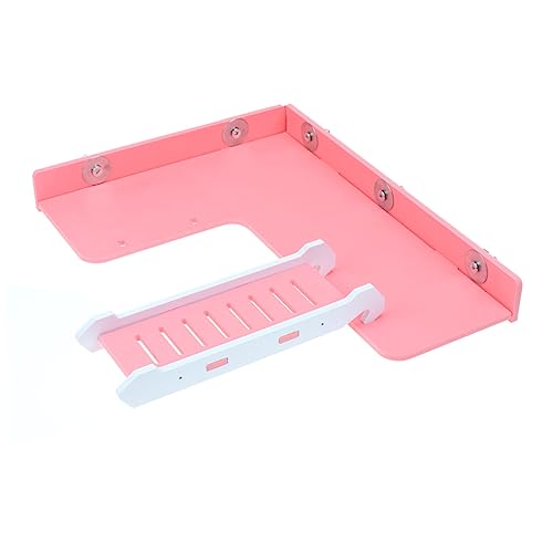 VANZACK Chinchilla-Aktivitätsspielplatz Puzzle Spaß Haustier Labyrinth Abs Hamster hamsterspielzeug Hamsterspielplattform aus Holz Hamster-Kletterspielzeug aus Holz Hölzern Rosa von VANZACK