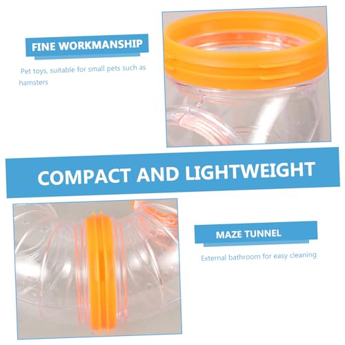 VANZACK DIY Hamsterröhrchen Transparente Verbindungstunnel für Kleintiere Erweiterbarer Haustiertunnel mit Sicherer Geeignet für Hamster Meerschweinchen und Kaninchen Weiß Orange VANZACK DIY Hamsterröhrchen Transparente Verbindungstunnel für Kleintiere Erweiterbarer Haustiertunnel mit Sicherer Geeignet für Hamster Meerschweinchen und Kaninchen Weiß Orange von VANZACK