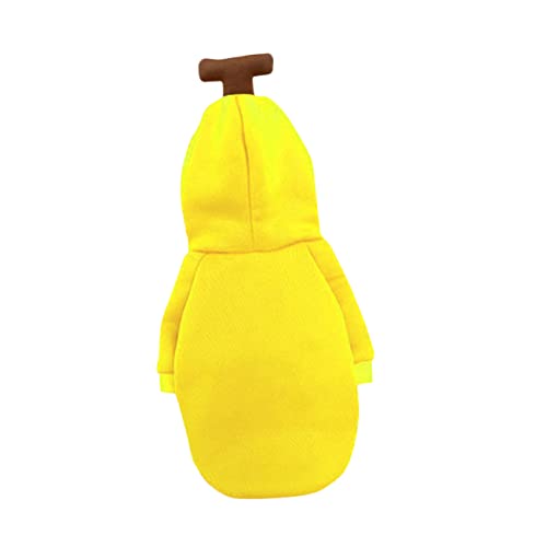 VANZACK Dekorative Haustierkleidung Stilvolle Welpenkleidung Welpen-Pullover-Shirt Winterkleidung Für Hunde Party-hundekostüm Kreative Hundekleidung Herbst-Hunde-Hoodie Polyester Yellow von VANZACK