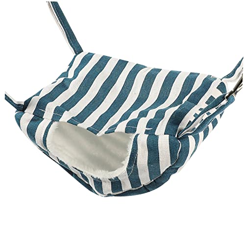 VANZACK Warmes Hamsterbett Hängematte Für Kleintiere Kuschelige Schlafgelegenheit Für Hamster Und Eichhörnchen Für Täglichen Komfort Und Entspannung Gestreift von VANZACK