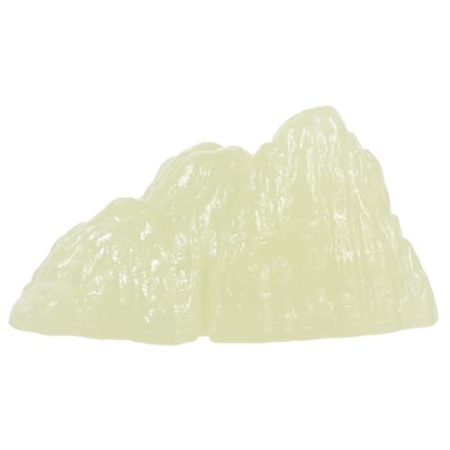 VANZACK Fluoreszierende Steingartenlandschaft Anlage Luft Panzer Aquarium-Statue Kernstück Wasser- Ornamente Aquariensteine Schwimmbad Gold Bündeln Tank Light Green Plastik von VANZACK