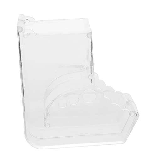 VANZACK Futterautomat Futterspender für Meerschweinchen Schüssel automatisch Hamsterfutter Hamster zubehör Futterbehälter für kleine Haustiere Kaninchenwasserspender Acryl Transparent von VANZACK