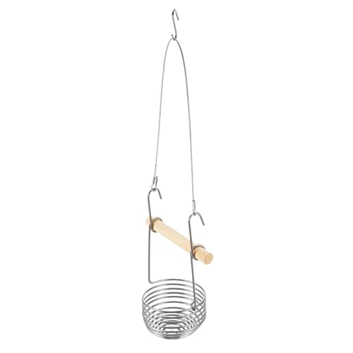 VANZACK Futterstelle für Papageien Samen Käfig Sichtweite hängend Fütterung vogelfutterspender vogelfutterhäuschen Bird feeders Papageifutter Papageienfutterbecher Rostfreier Stahl Silver VANZACK Futterstelle für Papageien Samen Käfig Sichtweite hängend Fütterung vogelfutterspender vogelfutterhäuschen Bird feeders Papageifutter Papageienfutterbecher Rostfreier Stahl Silver von VANZACK