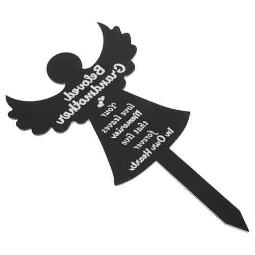 VANZACK Gedenkpfähle Friedhofs-Grabpfahl-Marker Engel-Acryl-Pfahl Sympathie-Grabpfahl Friedhofs-Gartenpfahl Für Friedhofshof-Erinnerung von VANZACK