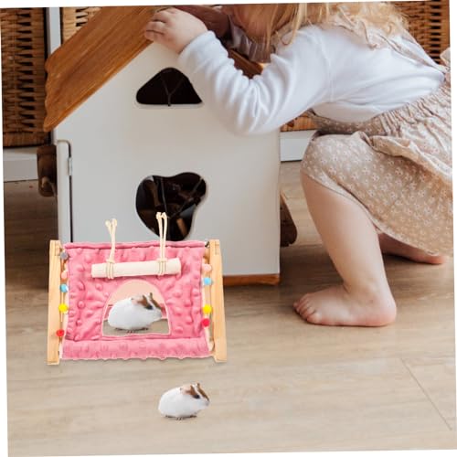 VANZACK Gemütliches Meerschweinchen Zelt Haustier Schlafplatz Kleintier Versteck Kuscheltunnel für Hamster Ratten und Kleine Nager Nest als Rückzugsort und Schlafhöhle von VANZACK