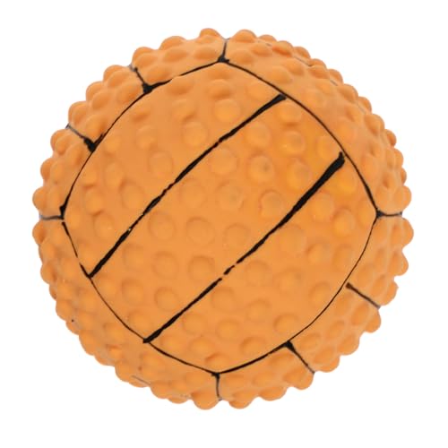 VANZACK Geräuscherzeugende Latexspielzeuge Ball Hundespielzeug Hund Kaut Welpe Zähne Spielzeughund Kauspielzeug Für Hunde Hündchenspielzeug Haustier Groß Beissen Klein Emulsion Yellow von VANZACK