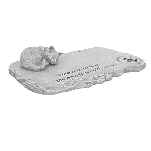 VANZACK Gartenkatzen-Ornamente Harz Gedenkstein Für Haustiere Gedenktafeln Für Katzen von VANZACK