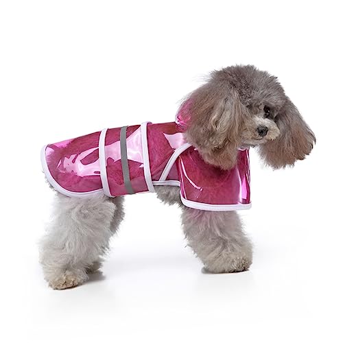 VANZACK Großer Hunde Regenmantel mit Kapuze Welpenmantel Haustiere hunderegenmantel Dog rain Jacket wimperntusche Regenmantelhund Haustier-Regenmantel mit reflektierenden Streifen Rosy VANZACK Großer Hunde Regenmantel mit Kapuze Welpenmantel Haustiere hunderegenmantel Dog rain Jacket wimperntusche Regenmantelhund Haustier-Regenmantel mit reflektierenden Streifen Rosy von VANZACK