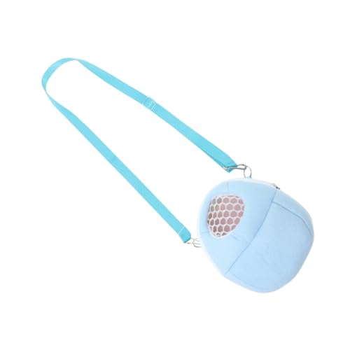 VANZACK Hamster Baumwollnest Hasenträger Igel Zubehör Frettchenträger Mit Hamster Verzierte Kleine Tasche Sugar Glider Bonding Pouch Tragetasche Meerschweinchen Träger Sky-Blue Samt von VANZACK