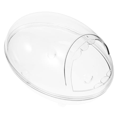 VANZACK Hamster Sandbad Container mit Rutsch Boden Transparenter Hamster Toilette und Versteck Großes Pet Material Einfache Reinigung für Kleintier Gehege und Sandbadpflege von VANZACK